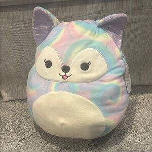 11in Flexine Purple Tie Dye Fox Squishmallow